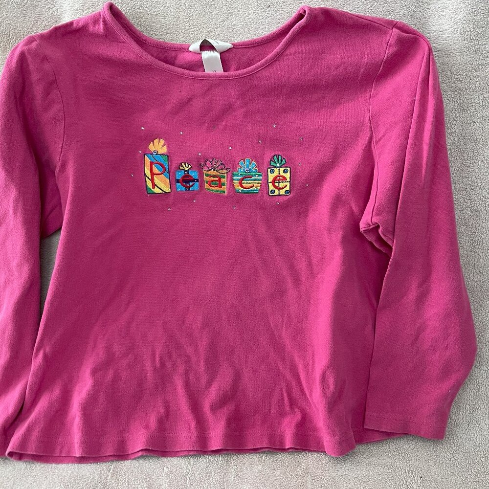 CJ Banks Holiday Long sleeved Tee ~ 1X